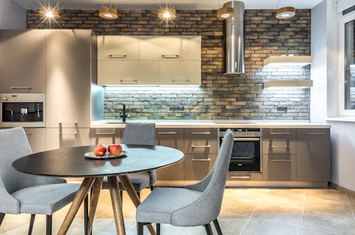 A Modern Kitchen and Dining Area