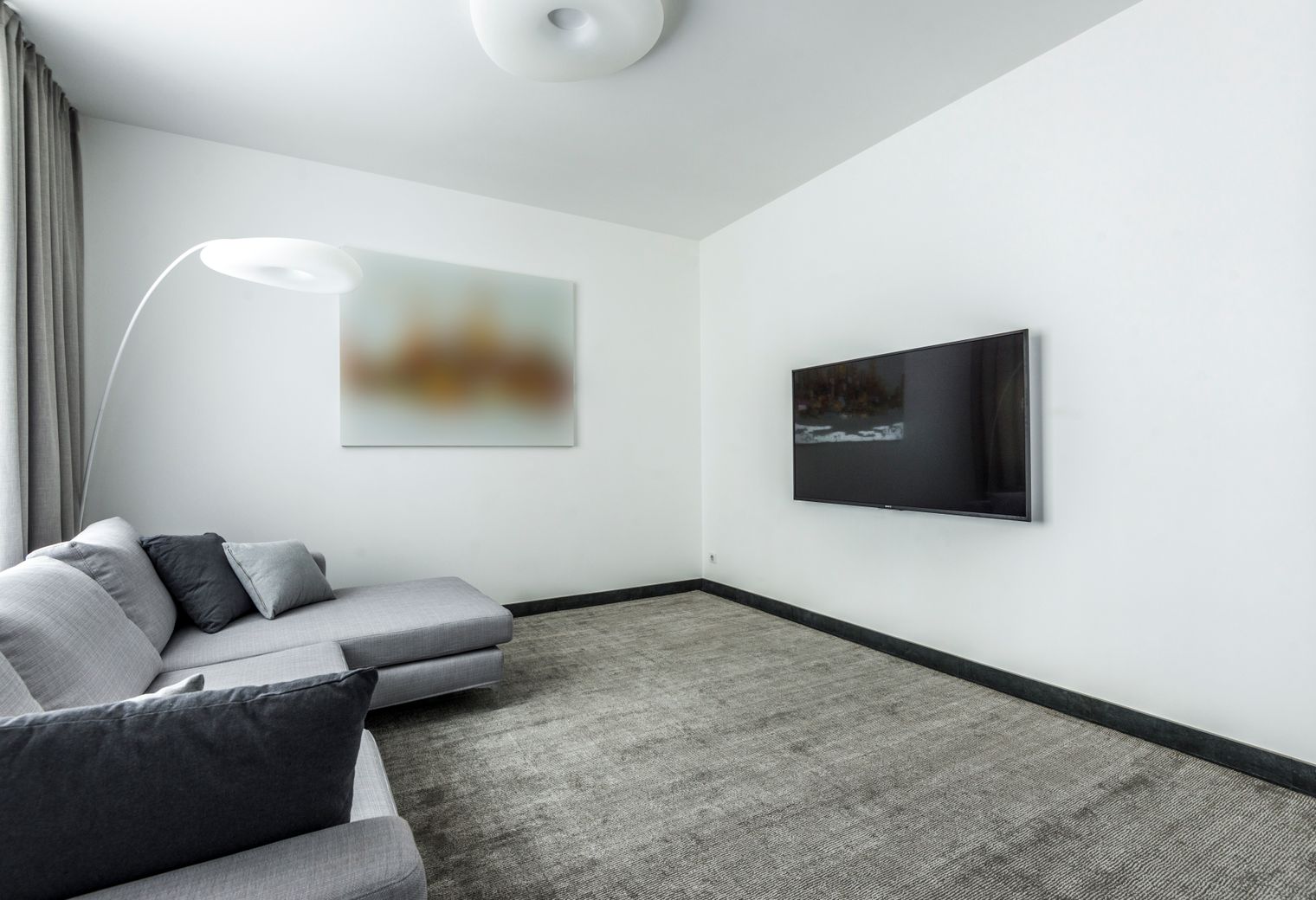 End of Tenancy Decorating in Canning Town — a decorator at work mid-project