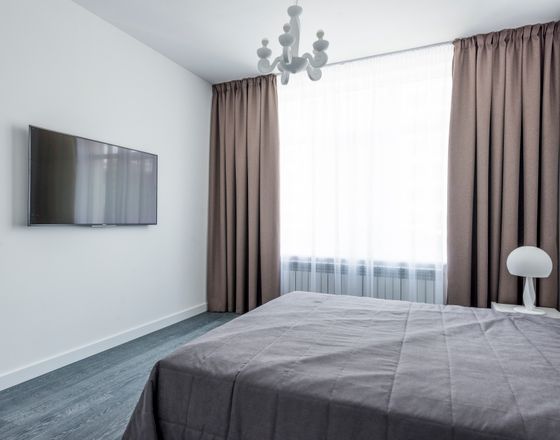 Layered curtains with blackout and sheers