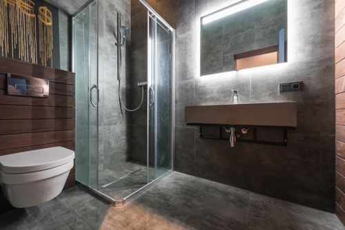 Small guest bathroom remodel in Las Flores Creek canyon home