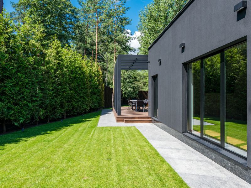 Muro de Vidro para Jardim