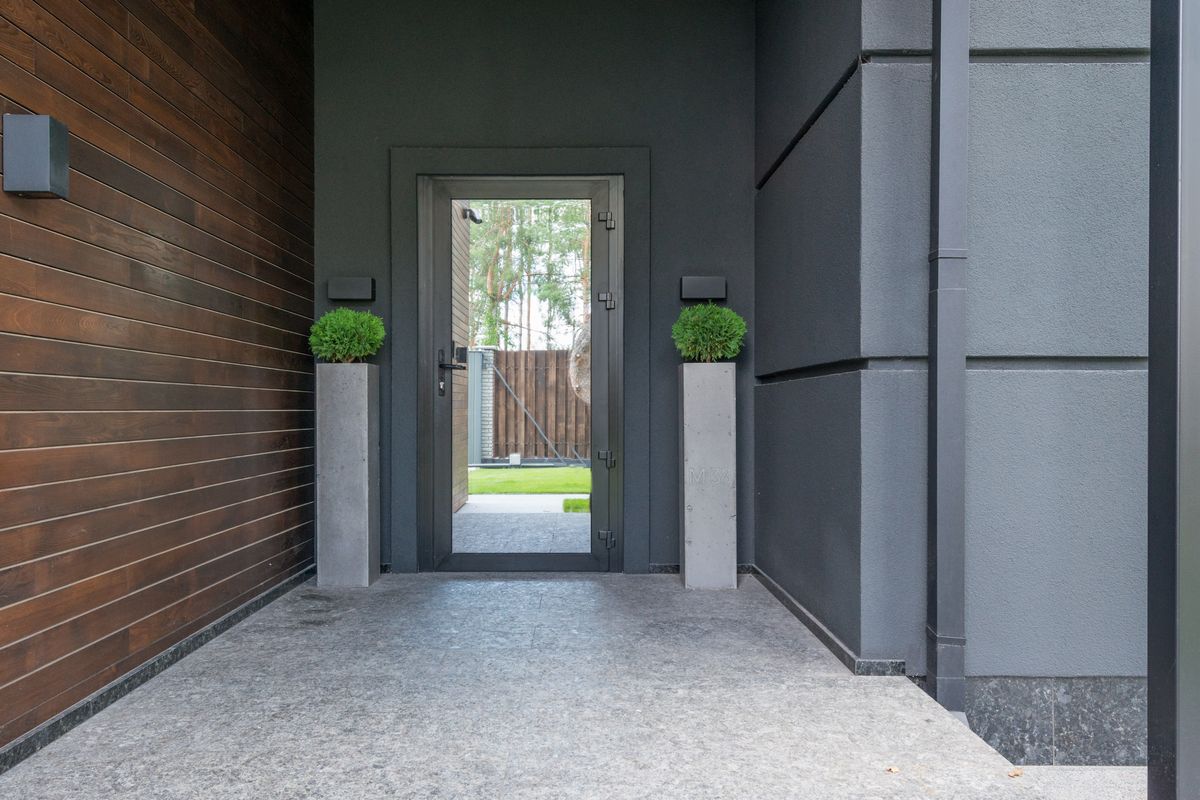 Entrance to a modern house