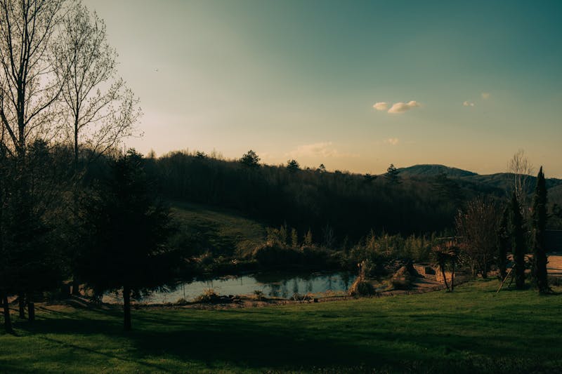 Organized bathroom counter with spaced items