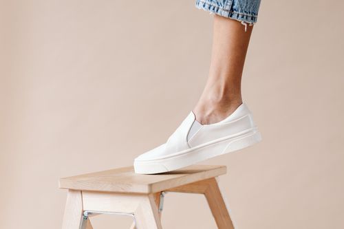 Driftpace Slip-On Trainer in Chalk — photo by Kaboompics on Pexels