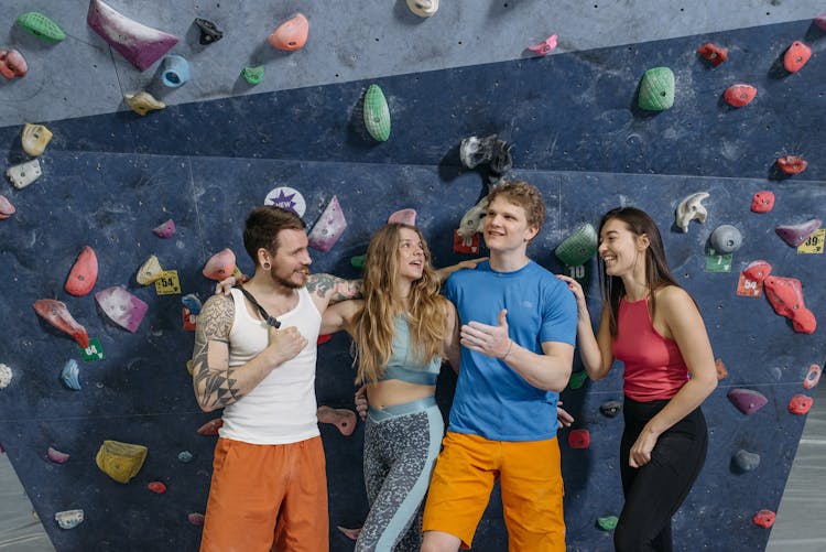 Group Climbers Posing Together