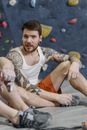 Free stock photo of adult, boy, climbing wall