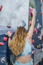 Free stock photo of beautiful, child, climbing wall