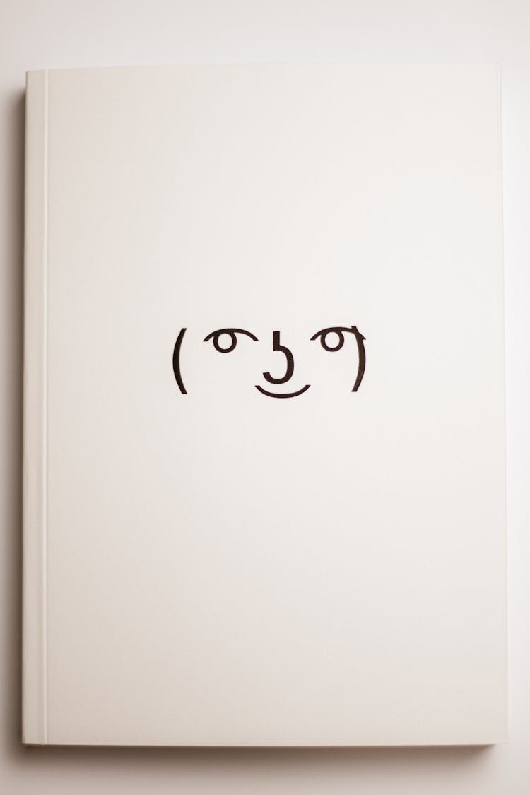 Minimalist Drawing On Notebook Cover