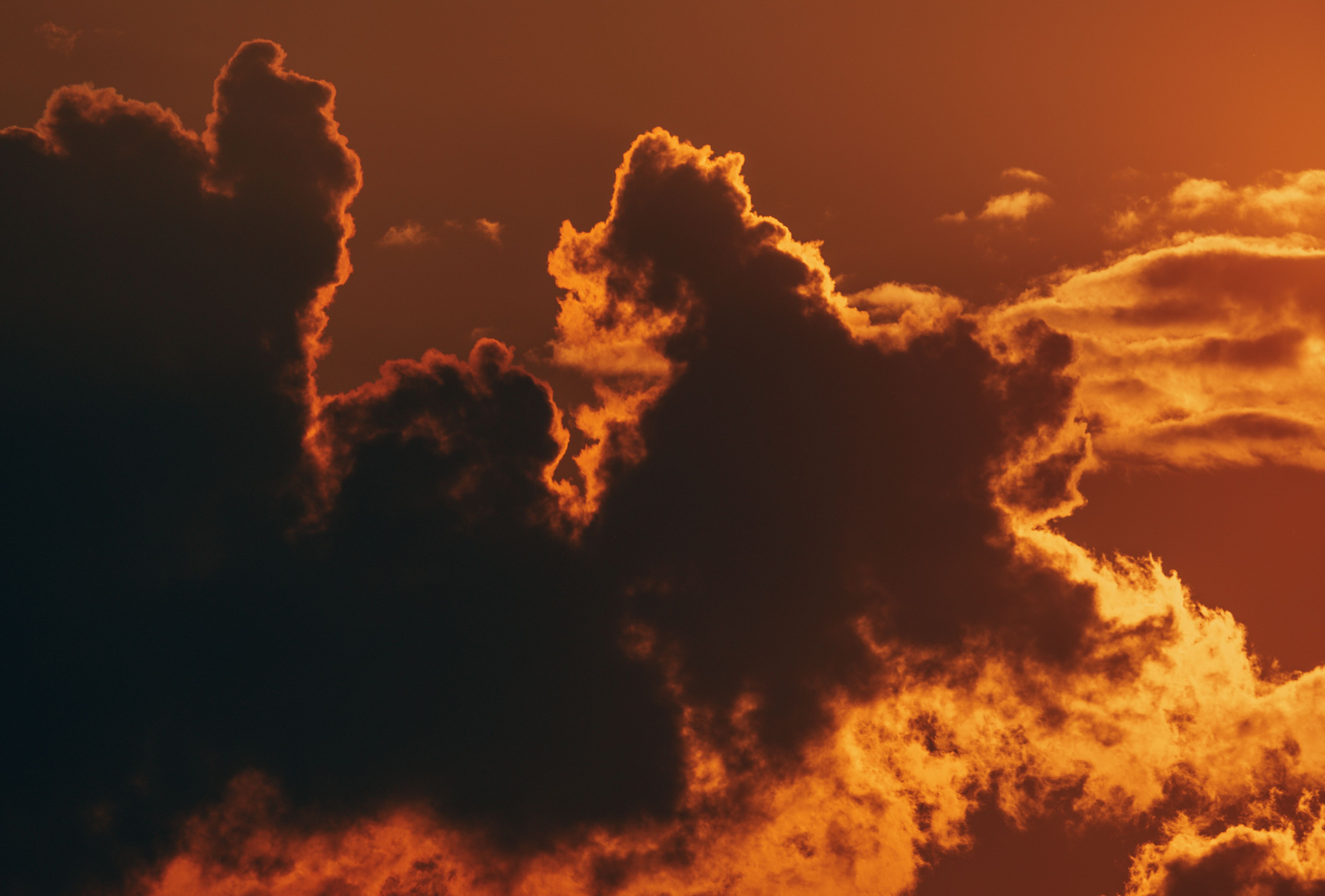 Dark Clouds in the Sunset Sky · Free Stock Photo