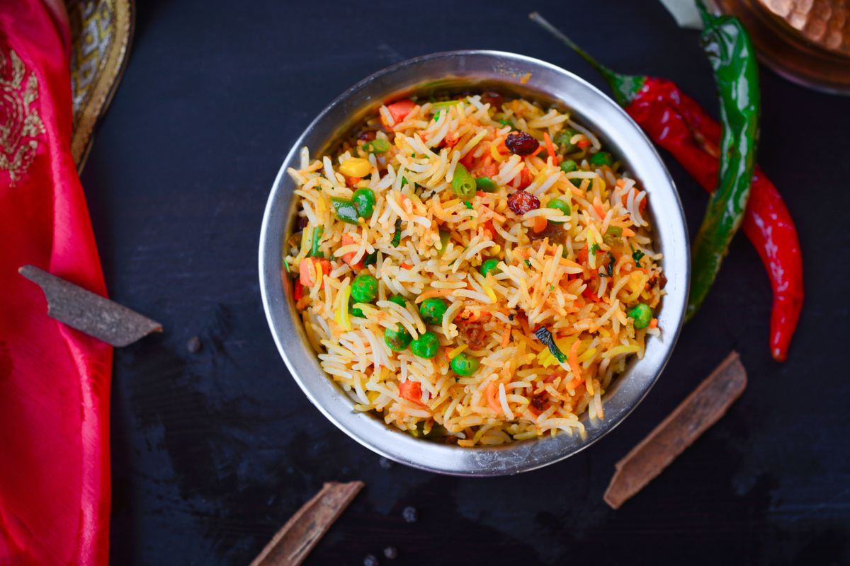 Mushroom Spanish Fried Rice (with hot garlic sauce)