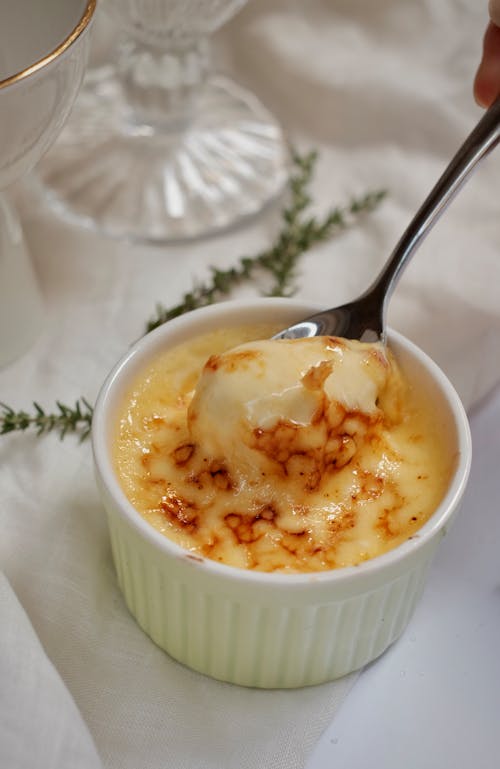 Foto stok gratis crème brûlée, Epikur, foodporn