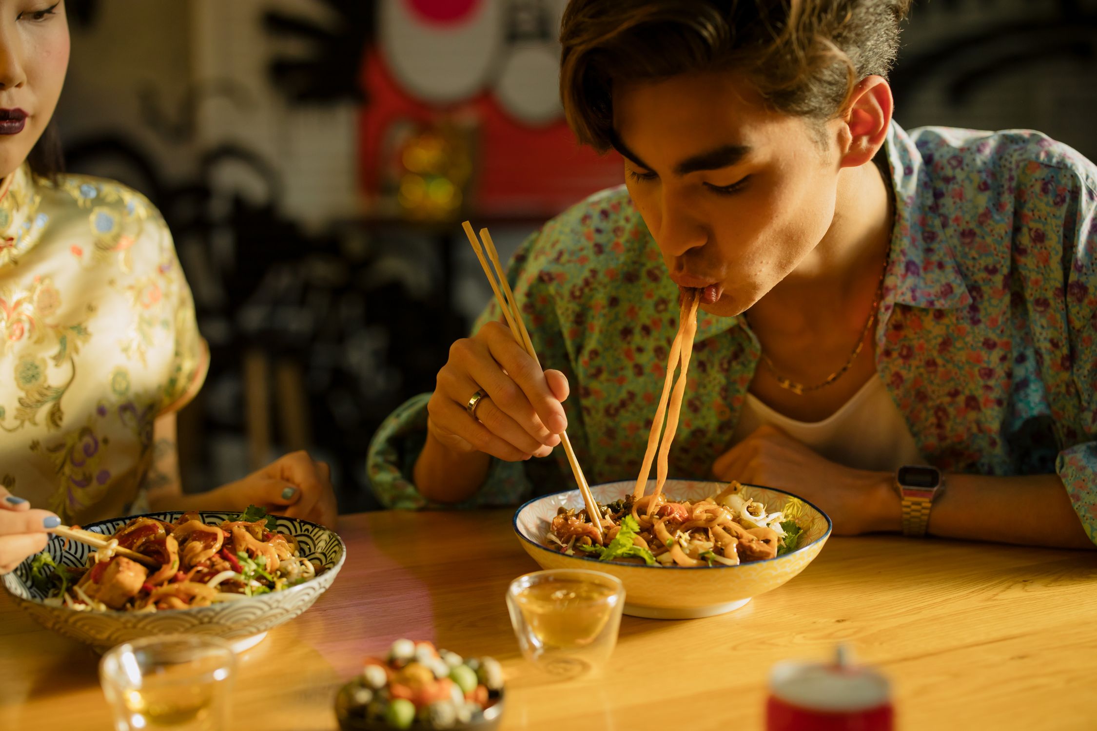 Man Eating Noodles Free Stock Photo man-eating-noodles-free-stock-photo