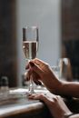 Person Holding Clear Wine Glass