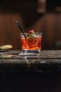 Clear Drinking Glass With Strawberry Juice