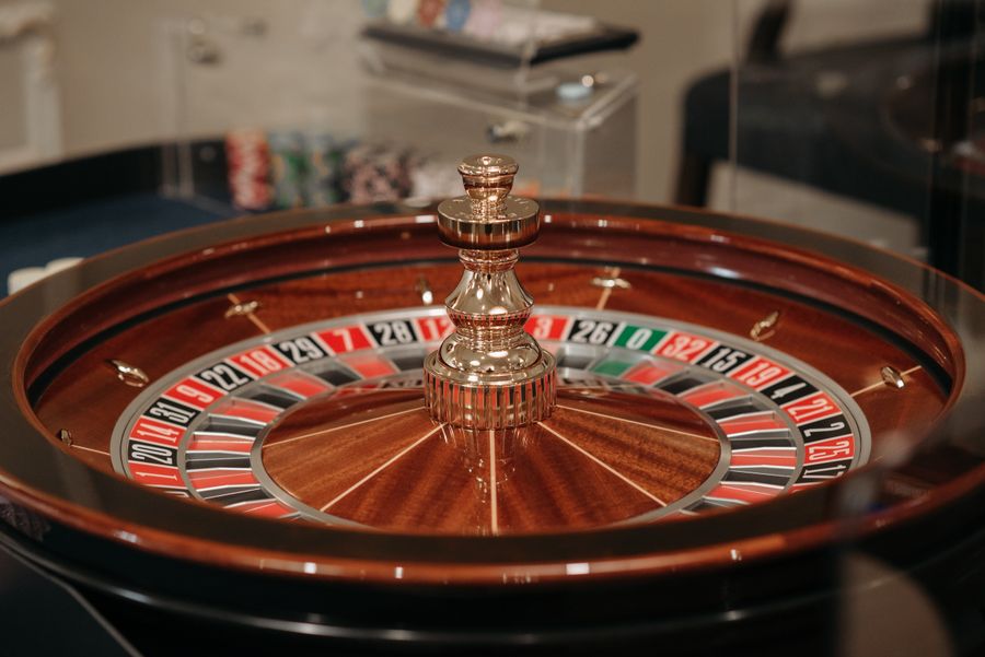 Roulette wheel close-up