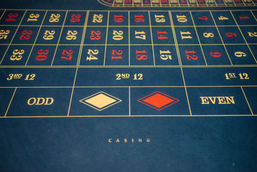 Roulette und Casino-Chips