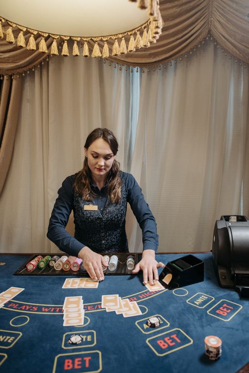 Free Woman Working at a Casino Stock Photo