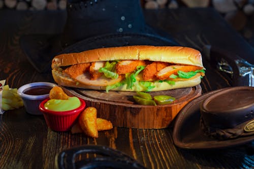 Бесплатное стоковое фото с бутерброды, жареный, клинья