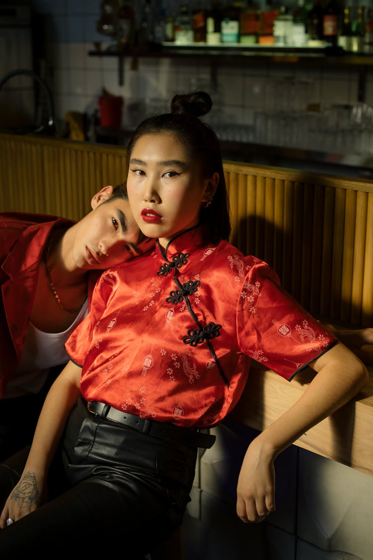 Couple Wearing Traditional Chinese Clothes