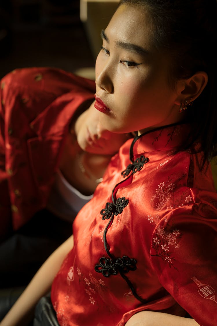 Couple Wearing Traditional Chinese Clothes