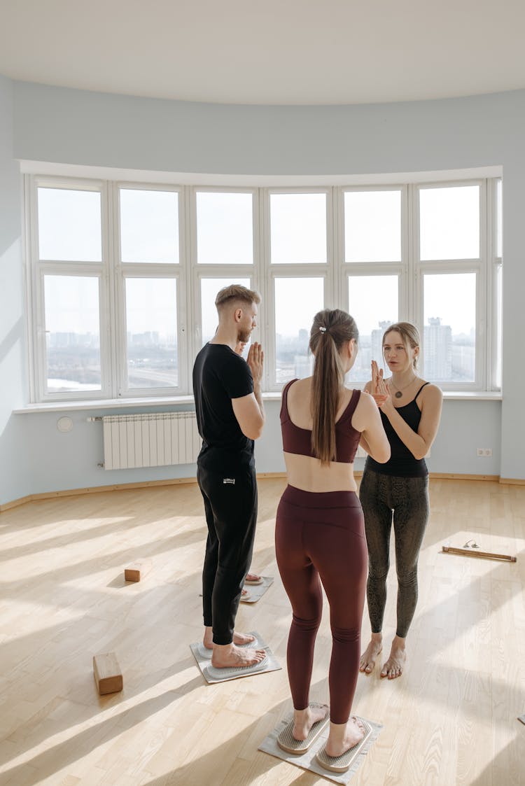 Group Of People Doing Yoga