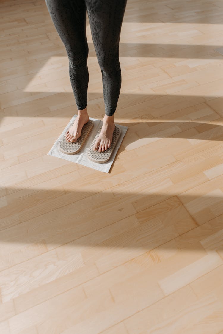 A Person Standing On Sadhu Board