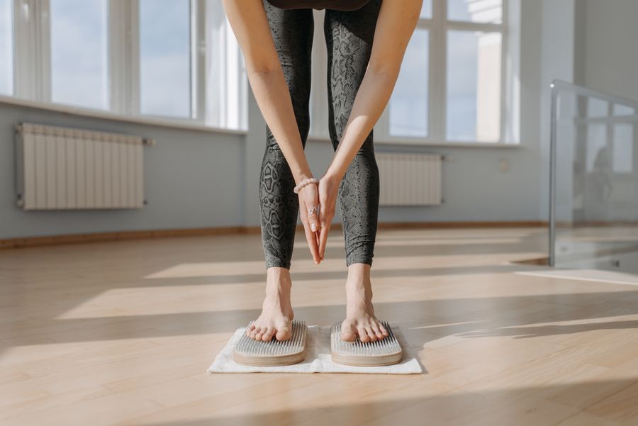 Person practicing balance