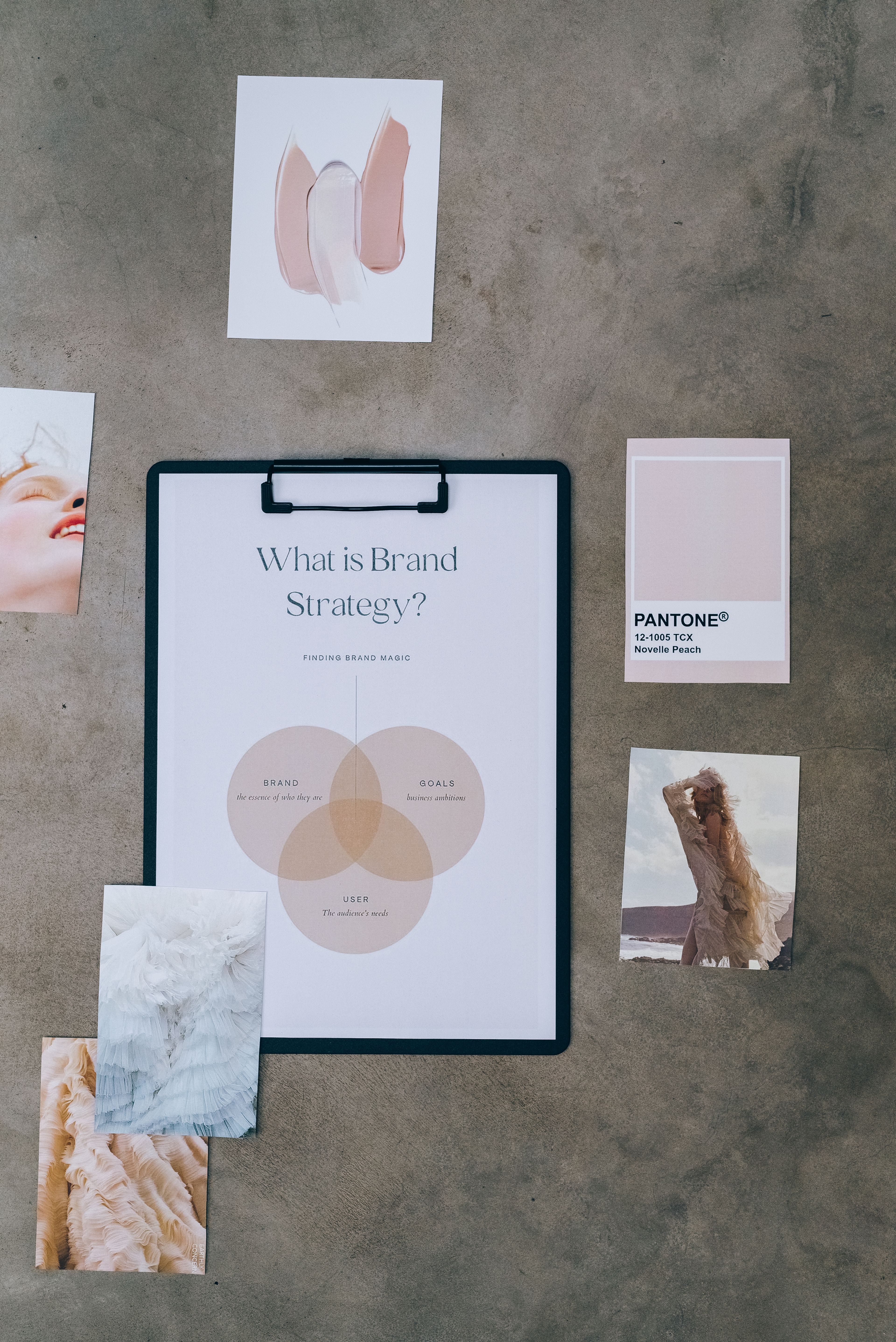 The Hark brand board with colour swatches