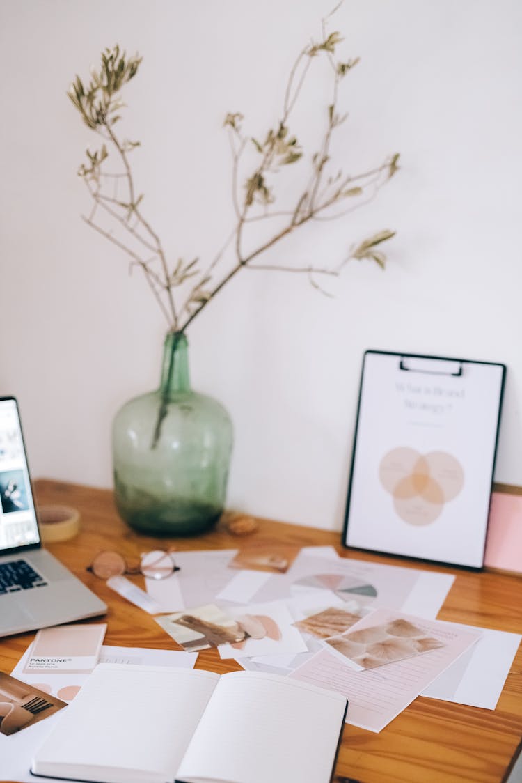 Branding Company Documents On Desk