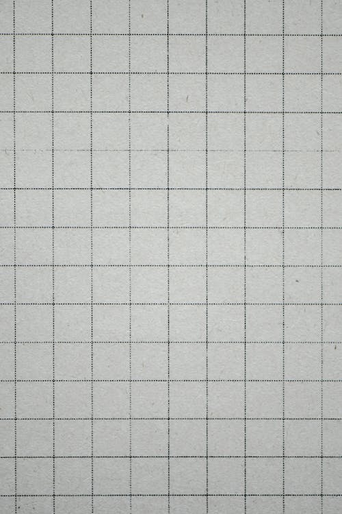 Close-up of a Blank Squared Notebook Page 