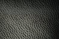 Macro Shot of a Black Leather Surface