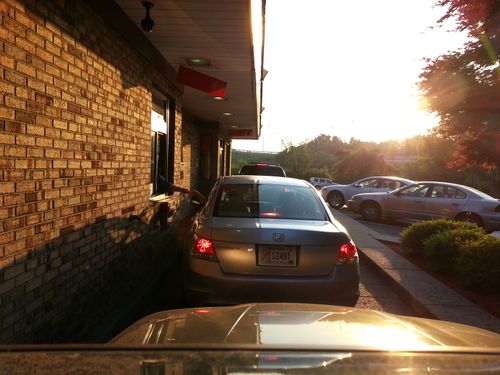 Free stock photo of cars, drive thru, fast food Stock Photo
