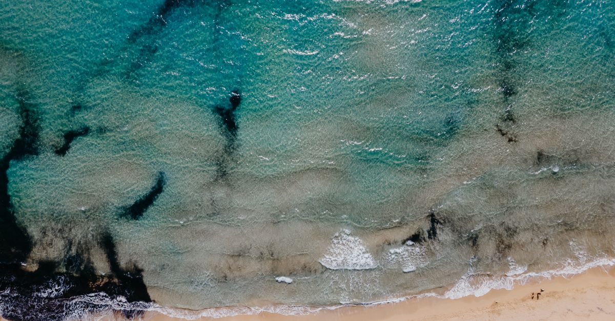 Sandy bay with clear water at Mellieha Malta