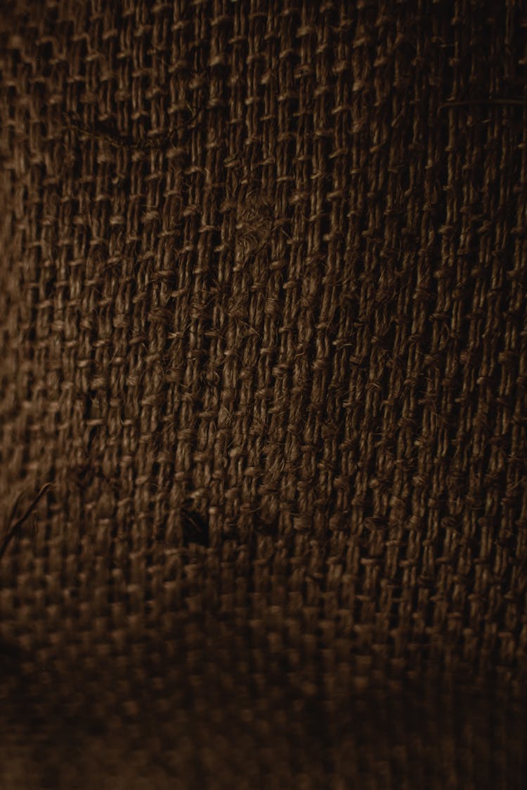 Close-up Of Jute Fabric