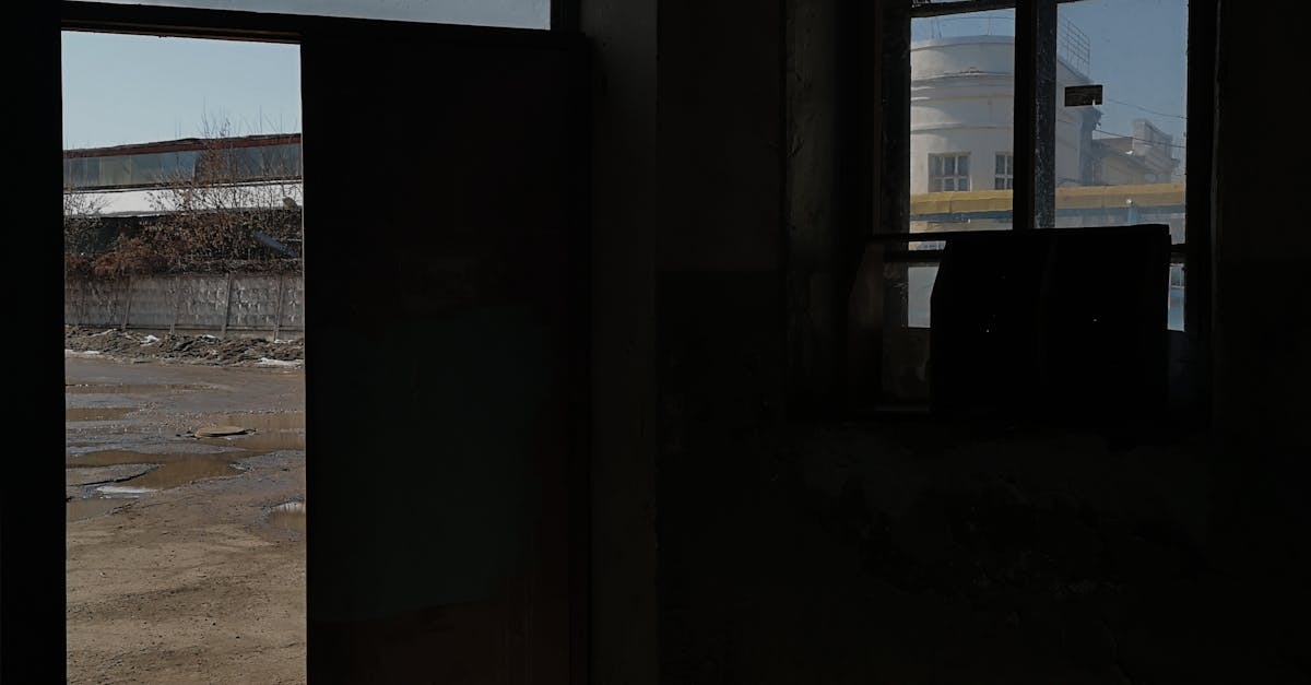 How to open an PVC door when the mechanism is broken