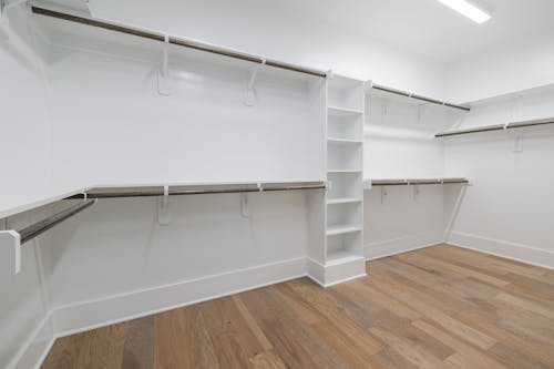 Free Room with Empty Shelves Stock Photo