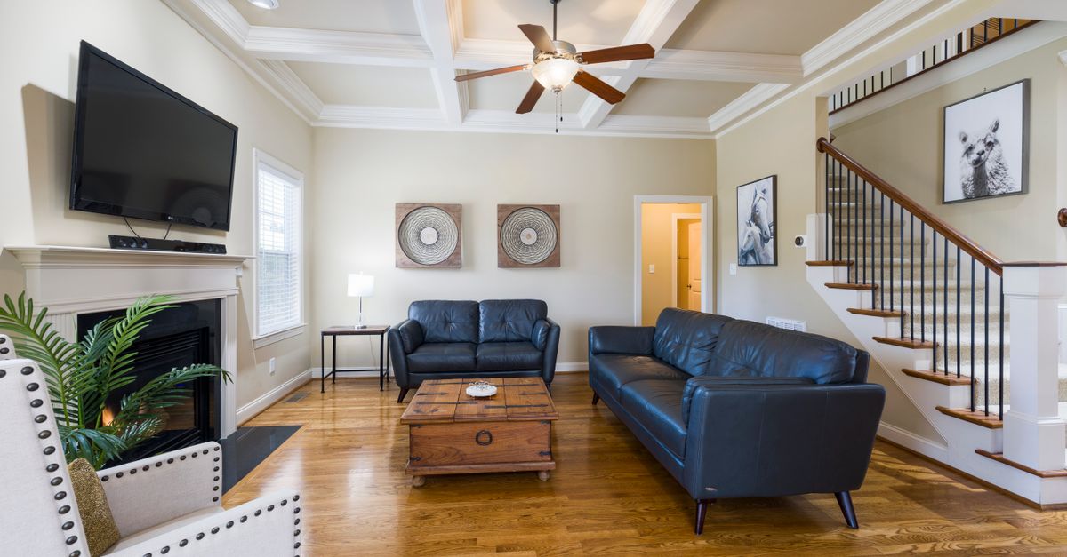 Sleek living room with elegant furnishings and contemporary decor.