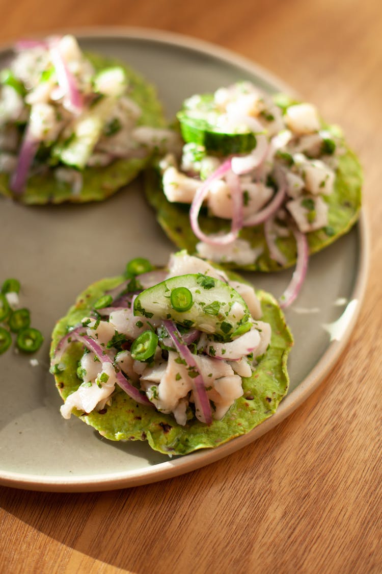 A Plate Of Tostadas