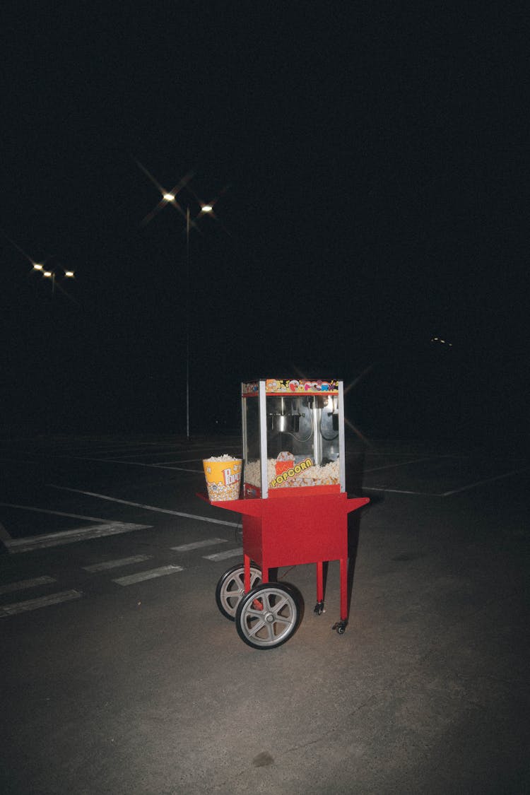 Photo Of A Popcorn Cart