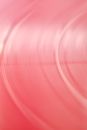 A Pink Vinyl Record Spinning