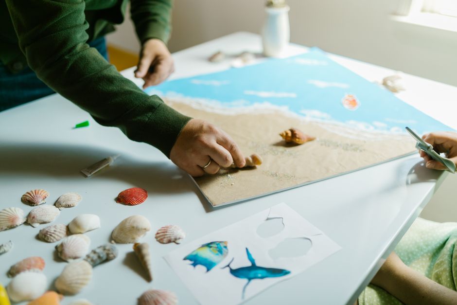 small craft project setup candid lifestyle lifestyle photo 1