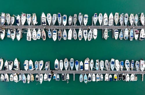 Δωρεάν στοκ φωτογραφιών με αεροφωτογράφιση, αποβάθρα, βάρκες