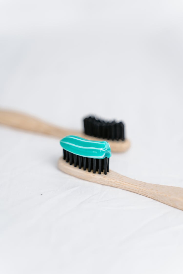 Wooden Toothbrush With Toothpaste