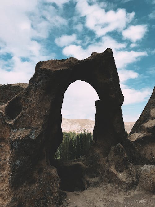 Rocky arched formation in nature