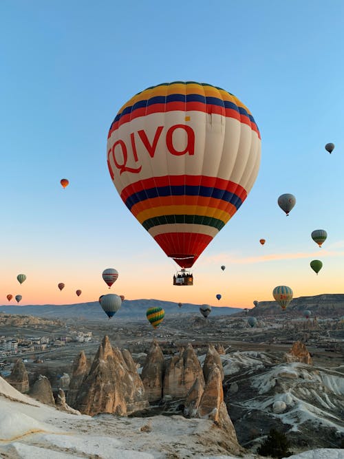 Foto stok gratis balon, balon udara panas, cappadocia