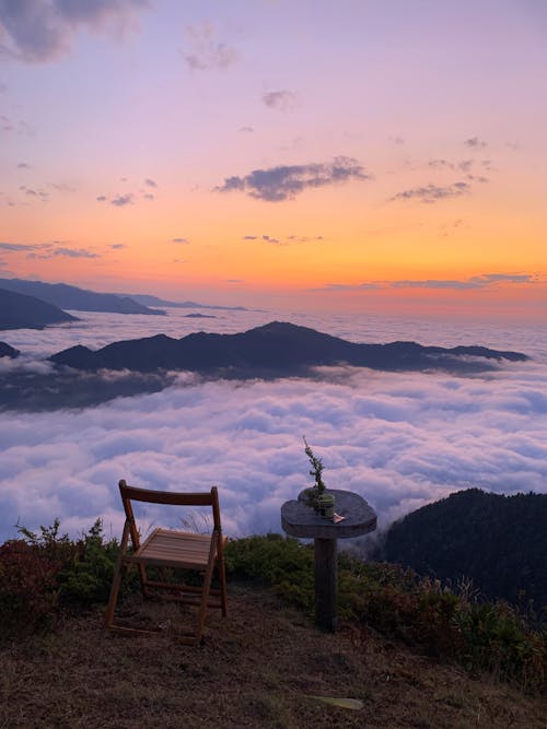 Sea of Clouds During Sunset