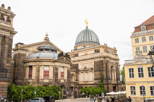 Free Explore the stunning architecture of the Dresden Academy of Fine Arts, a prominent landmark in Germany. Stock Photo
