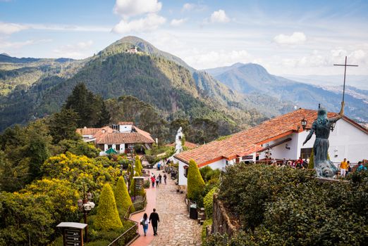 Monserrate funicular sunset — Bogotá
