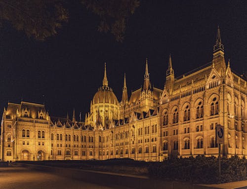 Facade of old Hungarian Parliament Building