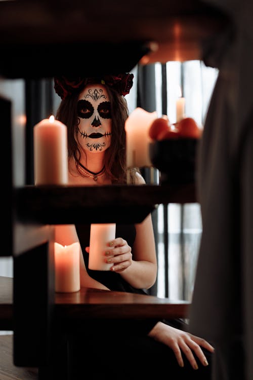 Immagine gratuita di candela, costume di halloween, dia de los muertos